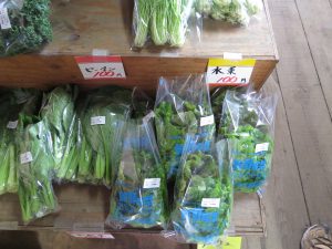 ほとんどの野菜が100円均一